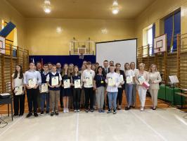 Laureaci Powiatowego Konkursu Wiedzy o Unii Europejskiej